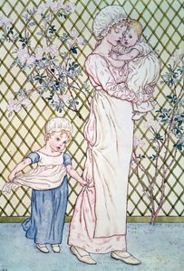 お母さんと子供 作： Kate Greenaway